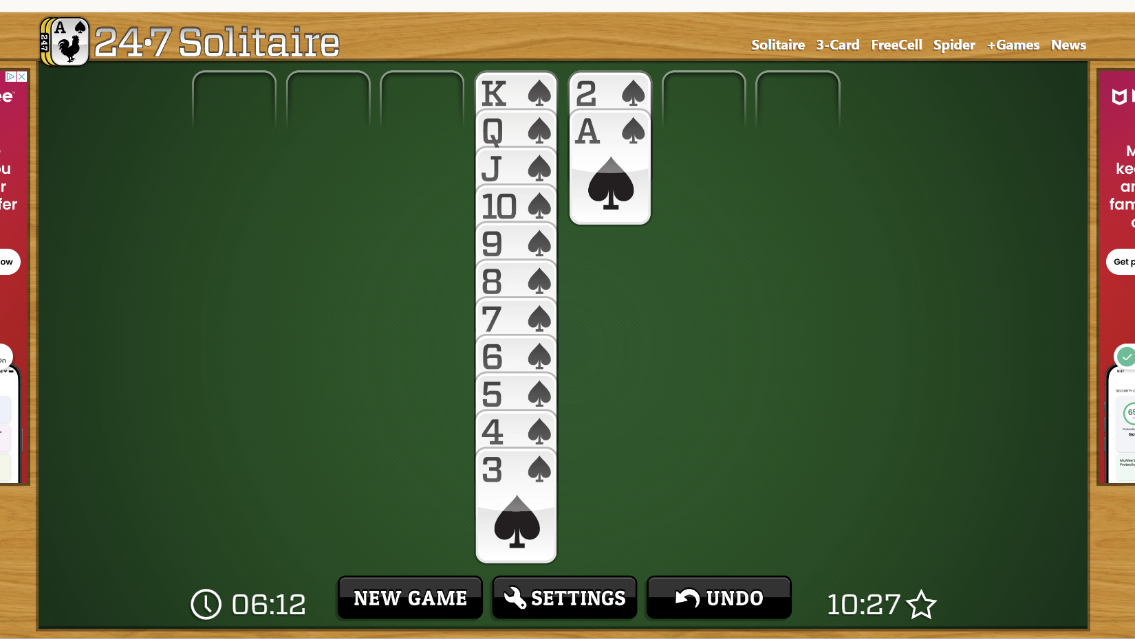 win was solitaire